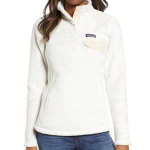 Pategonia white fleece pullover